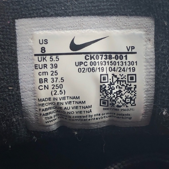 Nike Shoes Women's 8 Black Air Max 97 Multi Stitch Lace Up Sneaker Streetwear - Picture 6 of 8